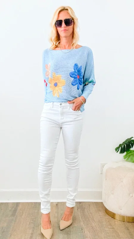 High Rise Skinny Jeans-White