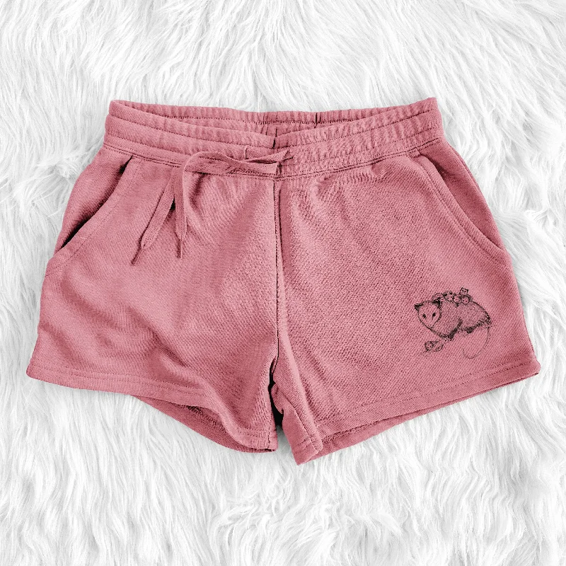 Mama Opossum with Babies - Women's Cali Wave Shorts