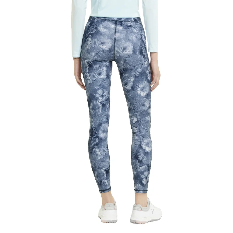 Puma Women's Printed Golf Tights - Navy Blazer