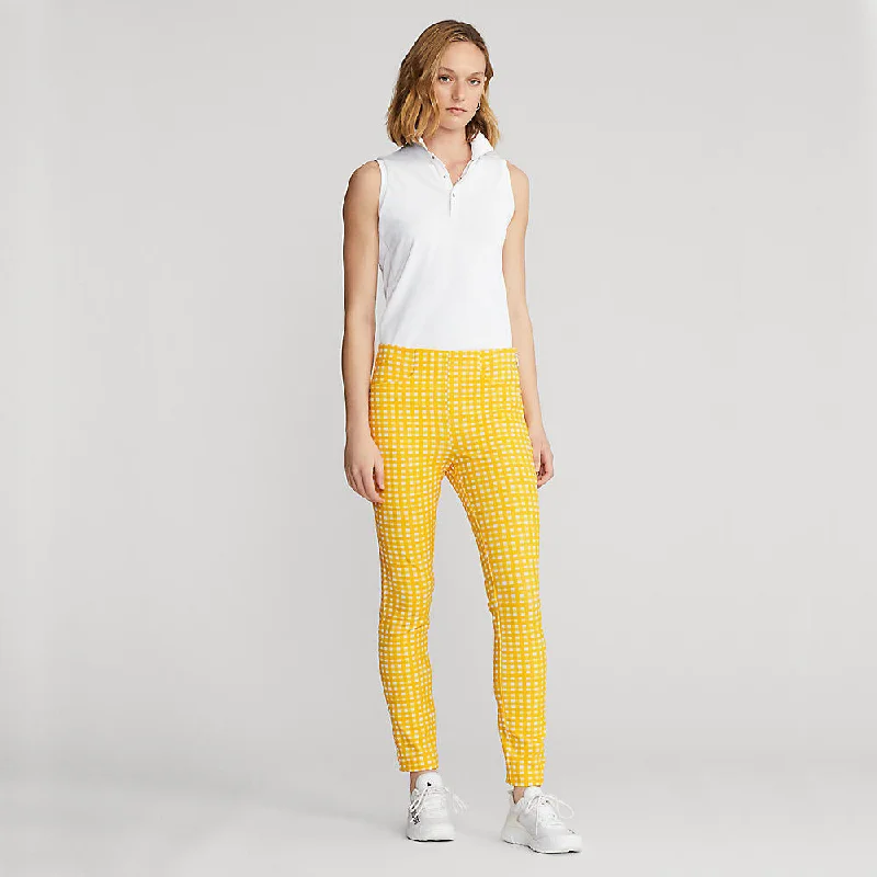 RLX Ralph Lauren Women's Printed Eagle Pants - Yellow Fin Gingham