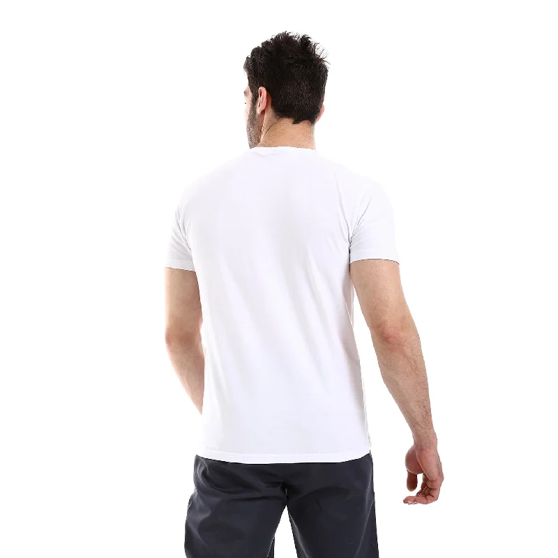 Round Neck Self Short Sleeves T-Shirt (8317) - Pavone