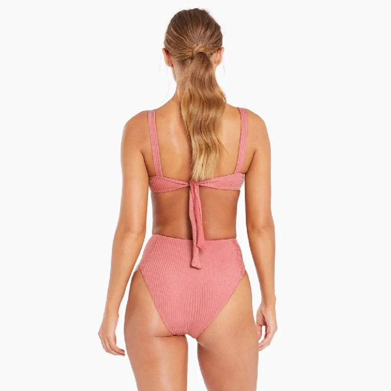 Sienna High Waist Eco Rib Bottom (Sunkissed)