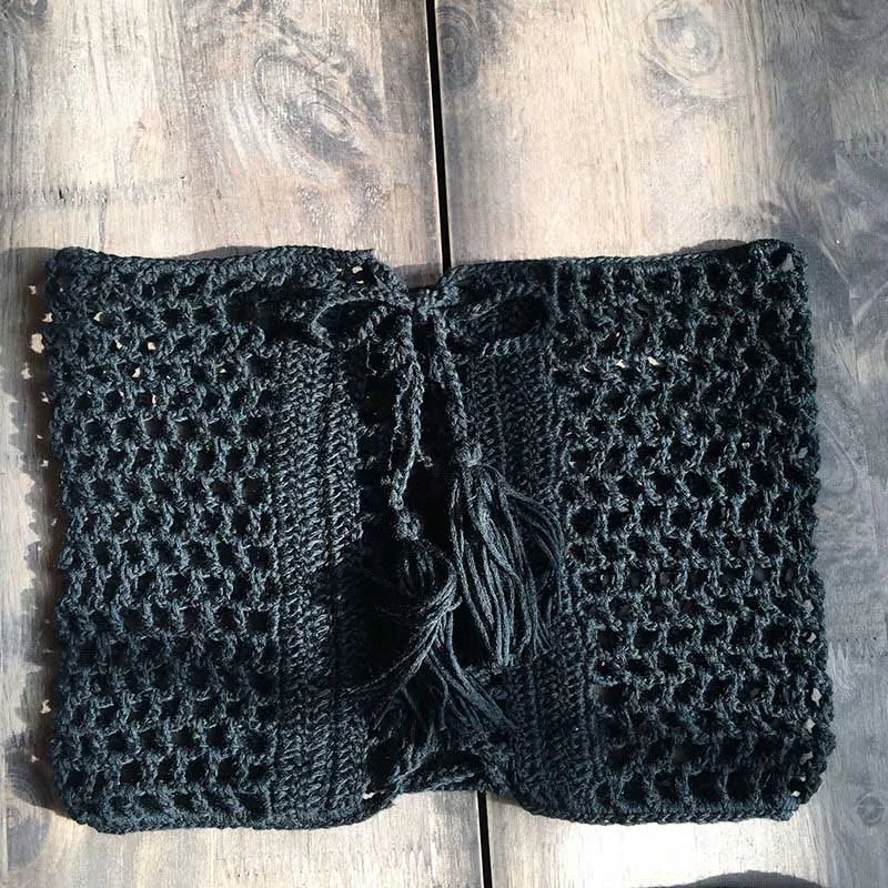 Women's Sexy Hollow Out Bandage High Waist Swimwear Crochet Panties