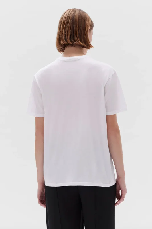 Assembly Label - Everyday Organic Logo Tee, White/Black