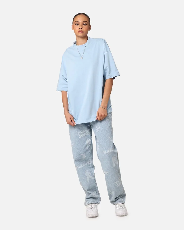 Culture Kings Oversized Blank T-Shirt Light Blue