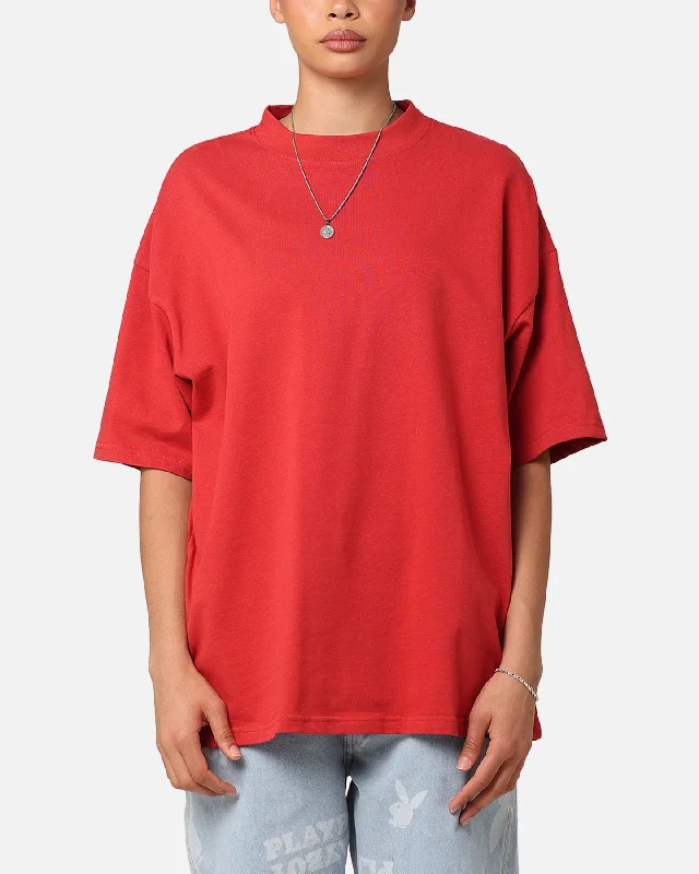 Culture Kings Oversized Blank T-Shirt Red