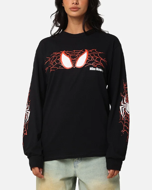 Goat Crew Marvel Spider-Man Y2K Miles Long Sleeve T-Shirt Black