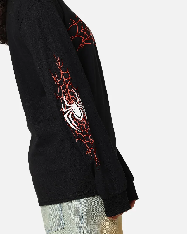 Goat Crew Marvel Spider-Man Y2K Miles Long Sleeve T-Shirt Black