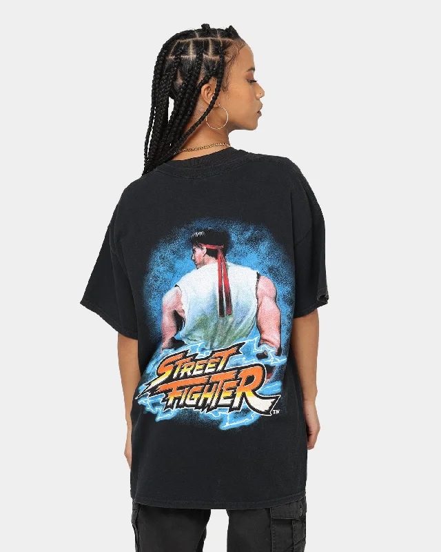 Goat Crew X Street Fighter Ryu Vintage T-Shirt Black Wash