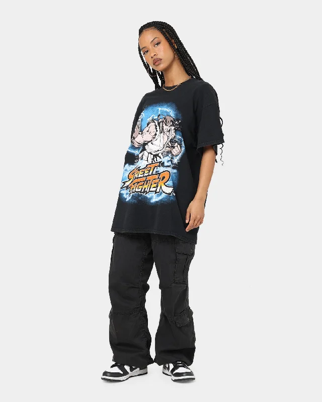 Goat Crew X Street Fighter Ryu Vintage T-Shirt Black Wash