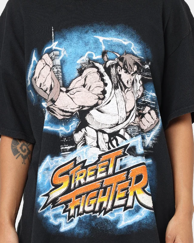 Goat Crew X Street Fighter Ryu Vintage T-Shirt Black Wash