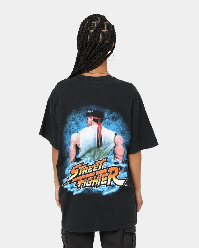 Goat Crew X Street Fighter Ryu Vintage T-Shirt Black Wash