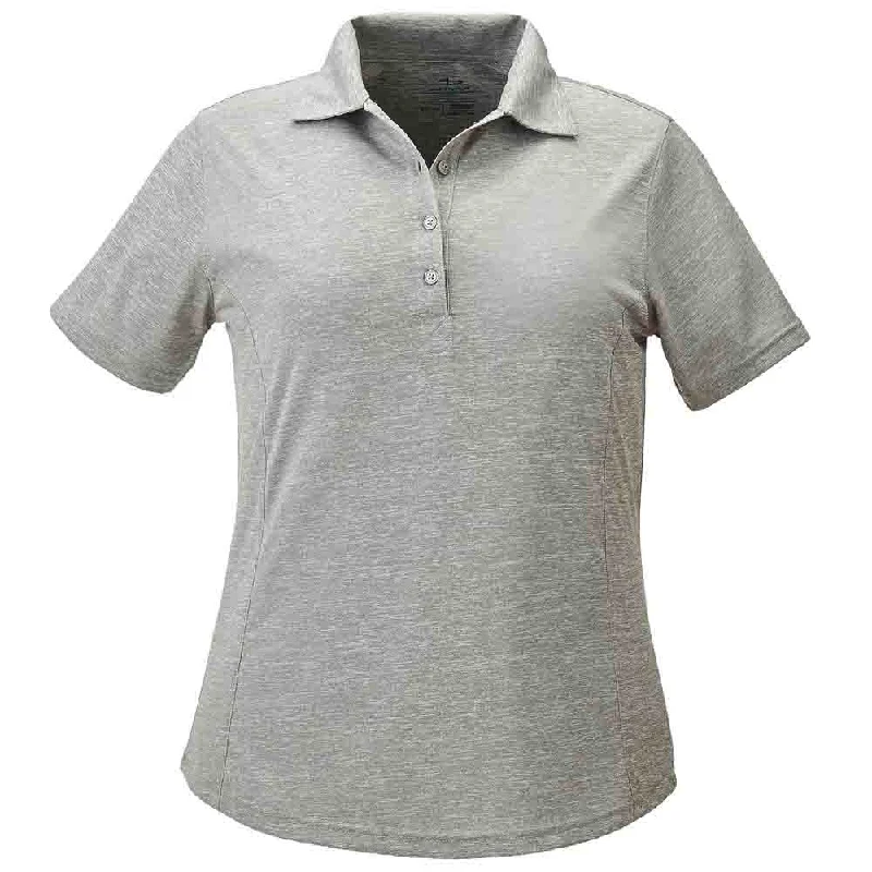 Solid Heather Short Sleeve Polo Shirt