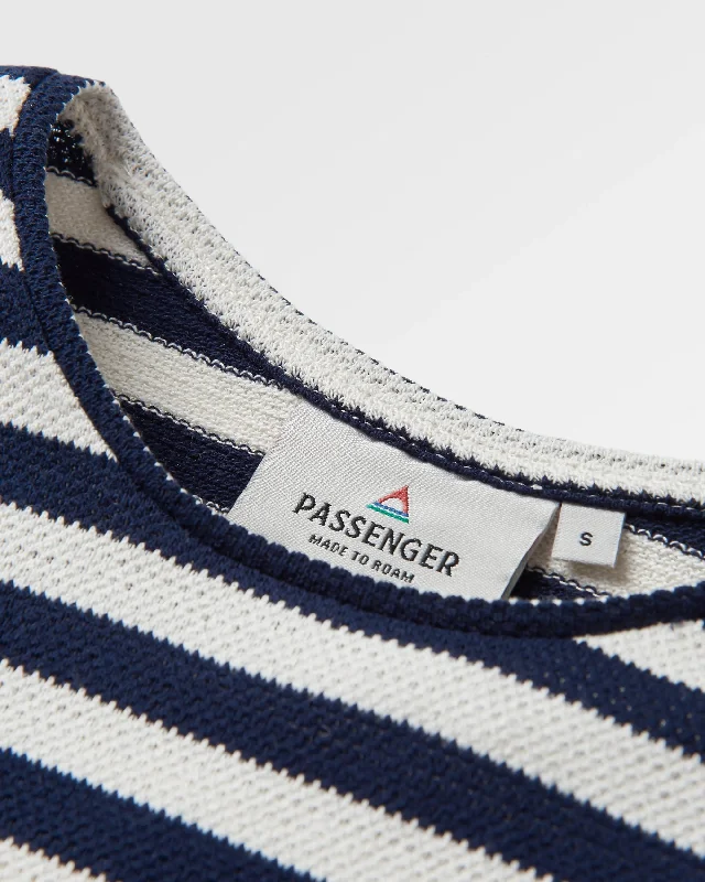 Panorama Striped LS T-Shirt - Deep Navy