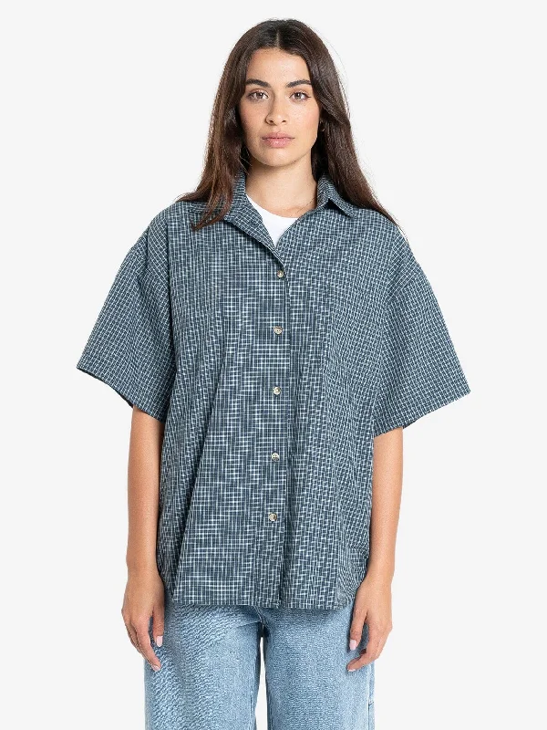 Precious Energy Plaid Shirt - Dark Jade