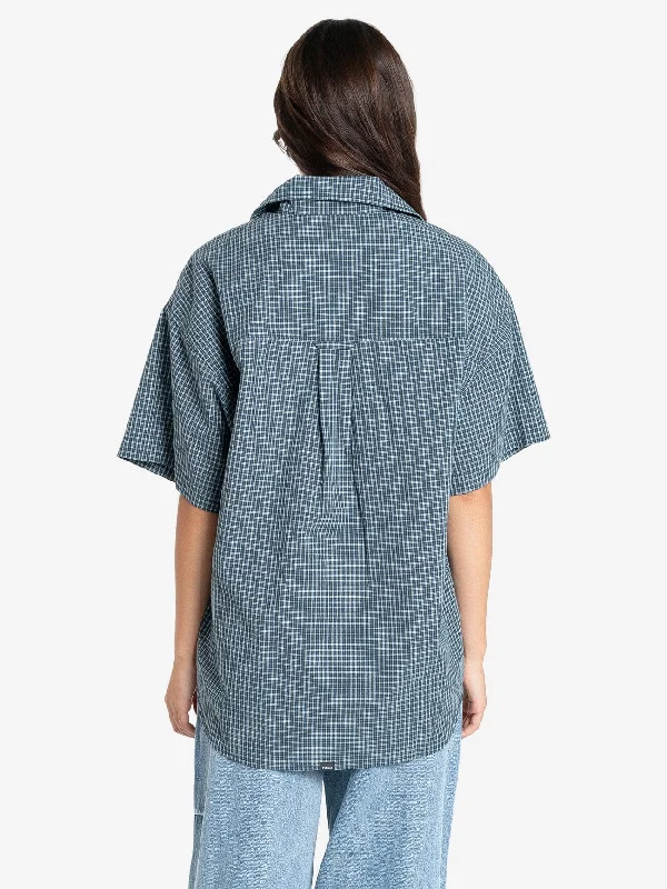 Precious Energy Plaid Shirt - Dark Jade