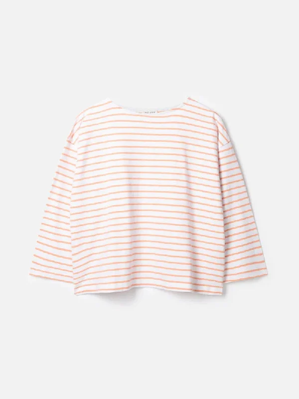 Thought Fairtrade Organic Cotton Breton Top - Orange