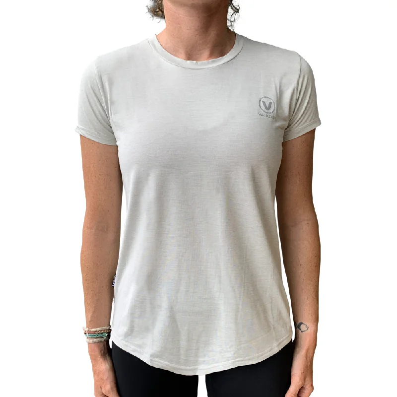 Womens UV Performance Tech Tee- Silver