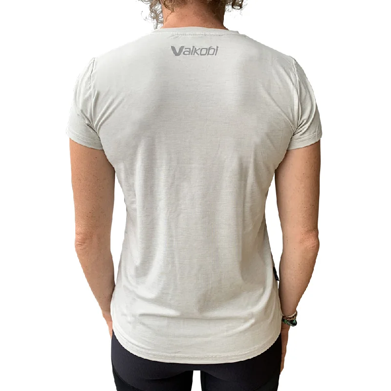 Womens UV Performance Tech Tee- Silver