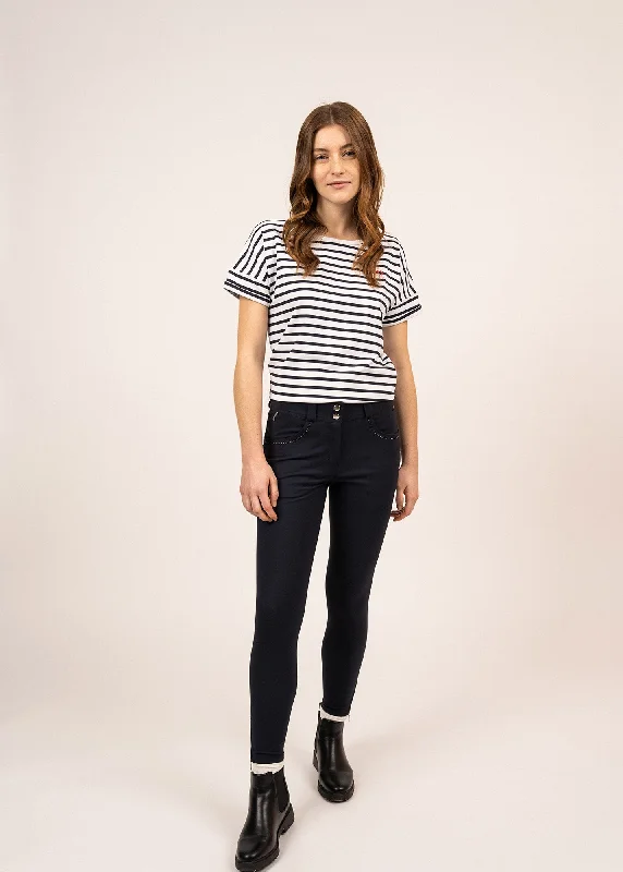 Fun City straight pants - SAINT JAMES x Pénélope (NAVY)