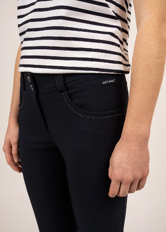 Fun City straight pants - SAINT JAMES x Pénélope (NAVY)