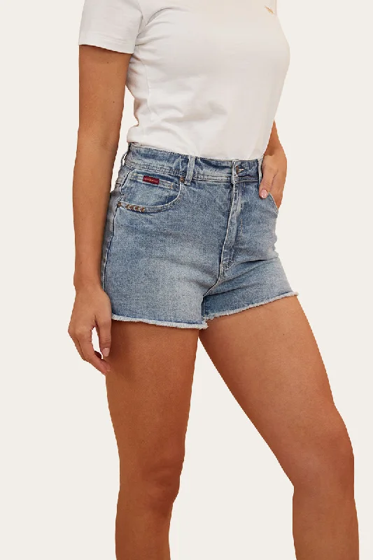 Gracie Womens Denim Short - Light Wash Blue