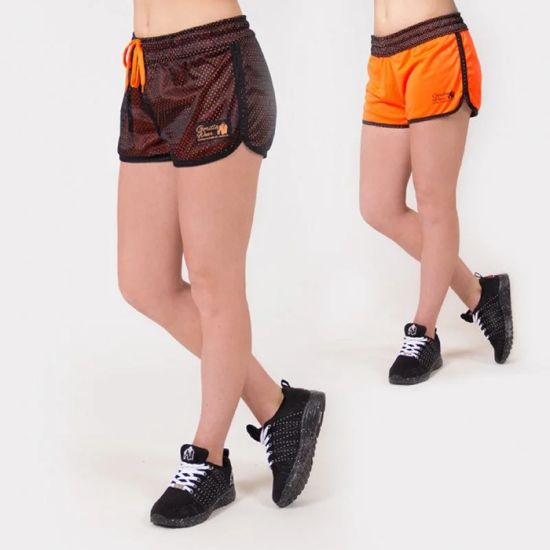 MADISON REVERSIBLE SHORTS - BLACK/NEON ORANGE