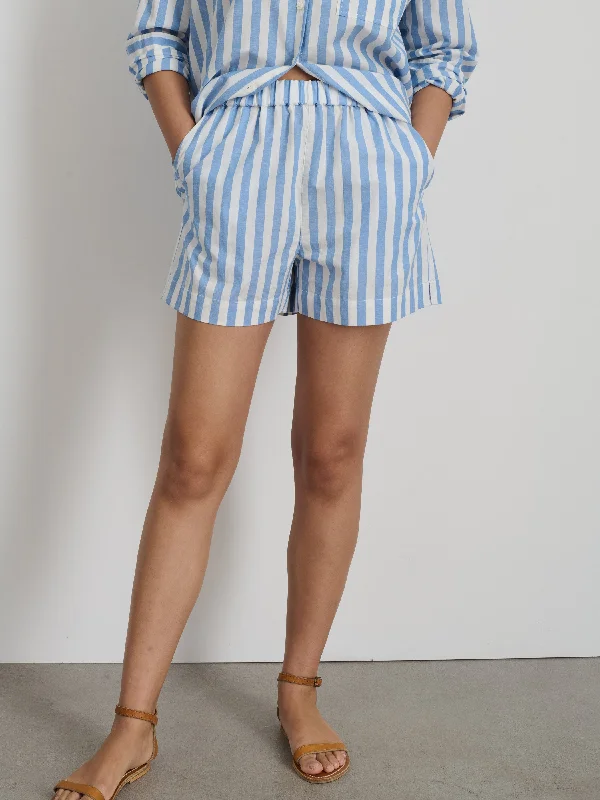 Poolside Shorts In Positano Stripe