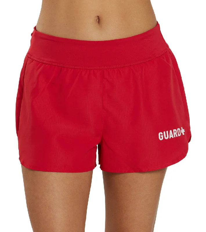 Sporti Guard Women's Hybrid II 2.5"" Board Short Red