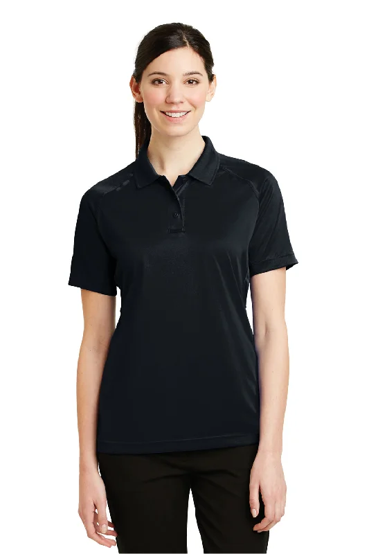 CornerStone Womens Select Tactical Moisture Wicking Short Sleeve Polo Shirt - Dark Navy Blue