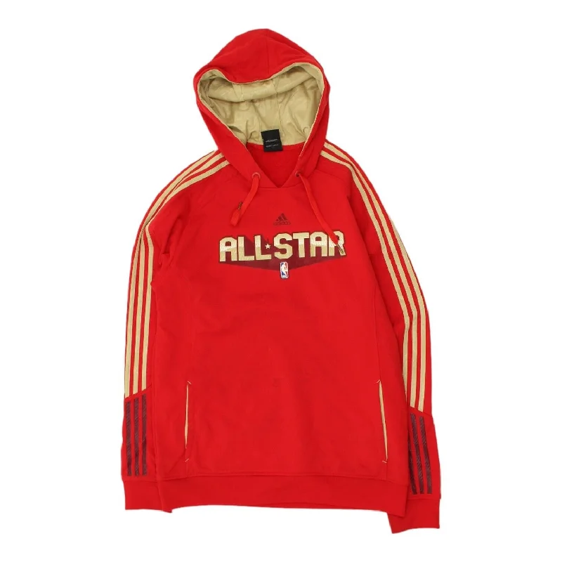 NBA All-Star 2010 Adidas Mens Red Pullover Hoodie | Basketball Sportswear VTG