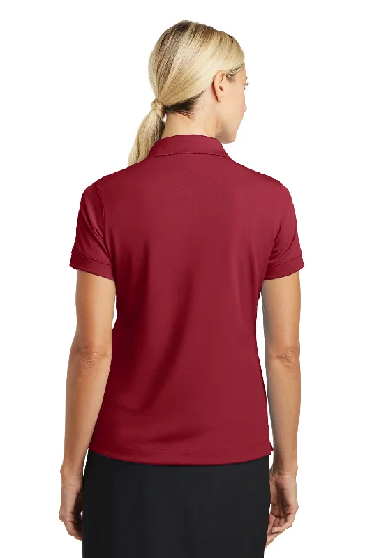 Nike Womens Classic Dri-Fit Moisture Wicking Short Sleeve Polo Shirt - Varsity Red