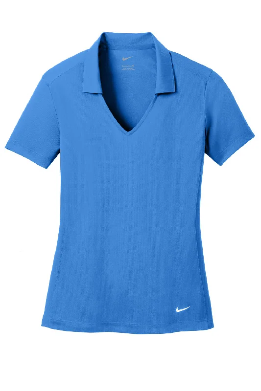 Nike Womens Dri-Fit Moisture Wicking Short Sleeve Polo Shirt - Brisk Blue