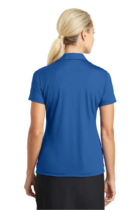 Nike Womens Dri-Fit Moisture Wicking Short Sleeve Polo Shirt - Gym Blue