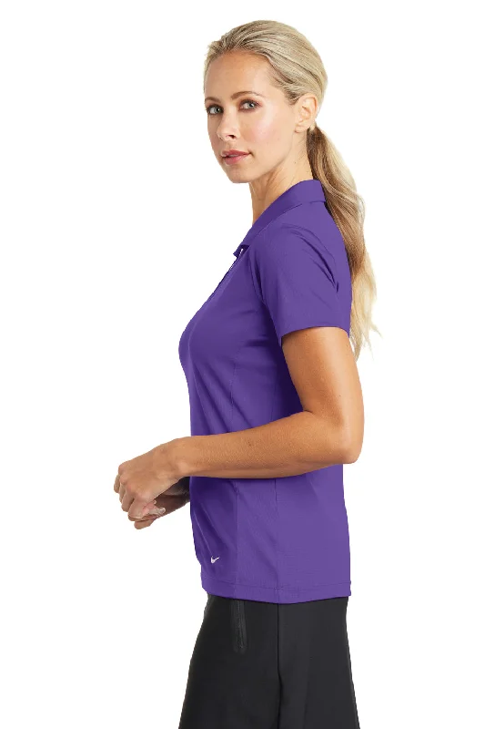 Nike Womens Dri-Fit Moisture Wicking Short Sleeve Polo Shirt - Court Purple