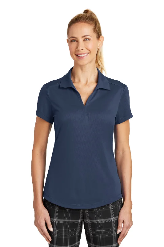 Nike Womens Legacy Dri-Fit Moisture Wicking Short Sleeve Polo Shirt - Midnight Navy Blue