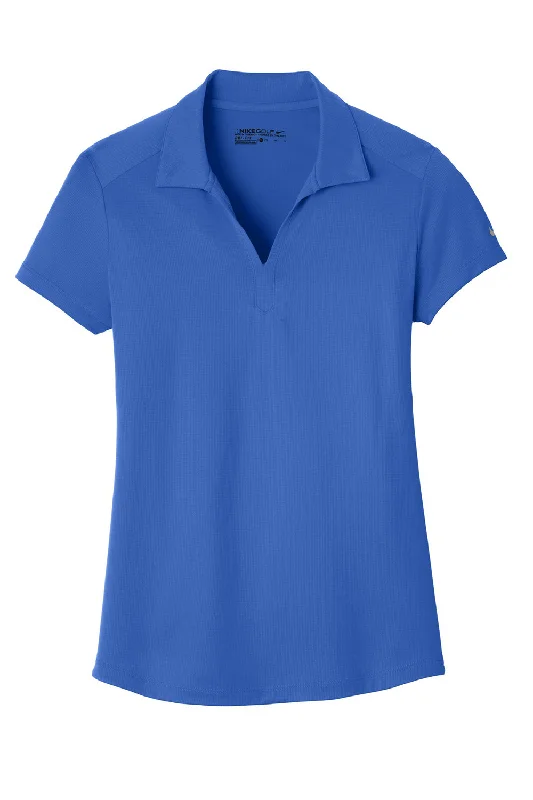 Nike Womens Legacy Dri-Fit Moisture Wicking Short Sleeve Polo Shirt - Game Royal Blue