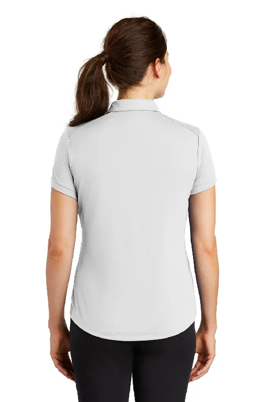 Nike Womens Players Dri-Fit Moisture Wicking Short Sleeve Polo Shirt - White