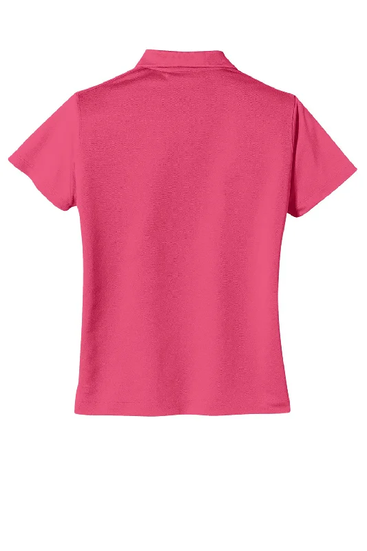 Nike Womens Tech Basic Dri-Fit Moisture Wicking Short Sleeve Polo Shirt - Flamingo Pink