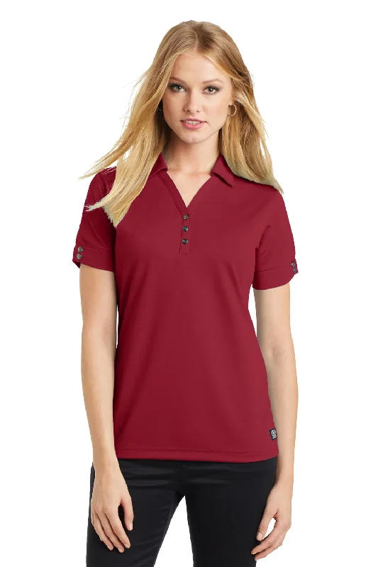 Ogio Womens Glam Moisture Wicking Short Sleeve Polo Shirt - Signal Red