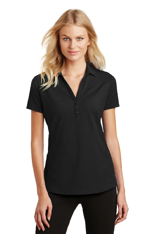 Ogio Womens Onyx Moisture Wicking Short Sleeve Polo Shirt - Blacktop