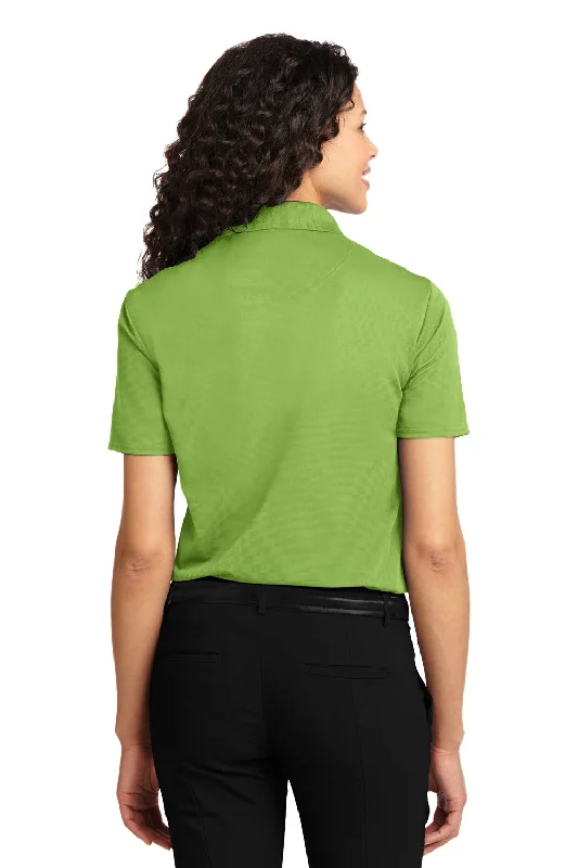 Port Authority Womens Dry Zone Moisture Wicking Short Sleeve Polo Shirt - Green Oasis - Closeout