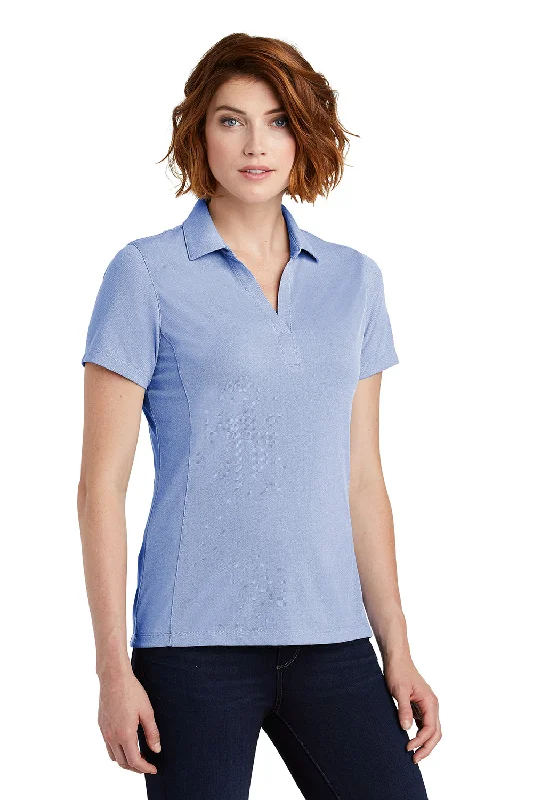 Port Authority Womens Oxford Moisture Wicking Short Sleeve Polo Shirt - True Royal Blue