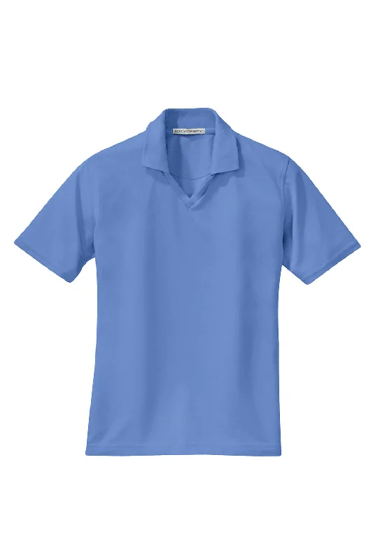 Port Authority Womens Rapid Dry Moisture Wicking Short Sleeve Polo Shirt - Riviera Blue - Closeout