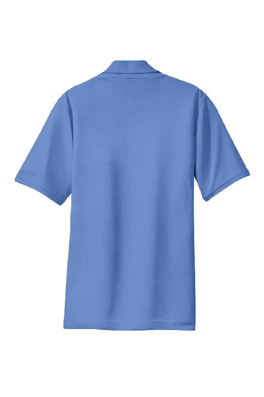 Port Authority Womens Rapid Dry Moisture Wicking Short Sleeve Polo Shirt - Riviera Blue - Closeout