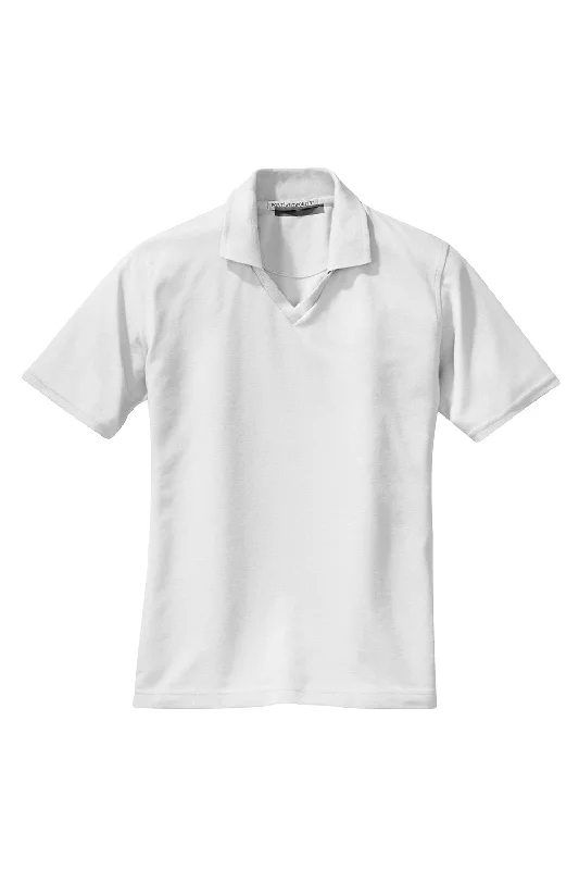 Port Authority Womens Rapid Dry Moisture Wicking Short Sleeve Polo Shirt - White