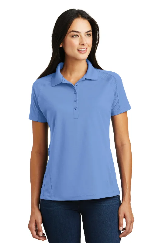 Sport-Tek Womens Dri-Mesh Moisture Wicking Short Sleeve Polo Shirt - Carolina Blue