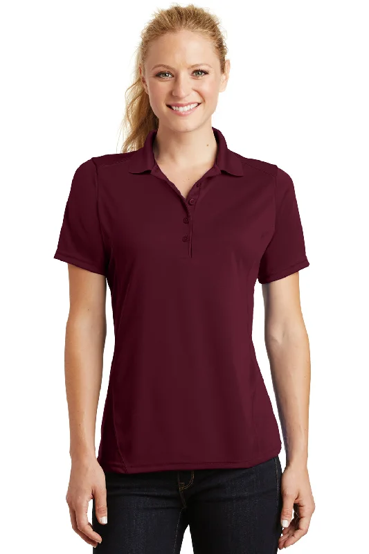 Sport-Tek Womens Dry Zone Moisture Wicking Short Sleeve Polo Shirt - Maroon