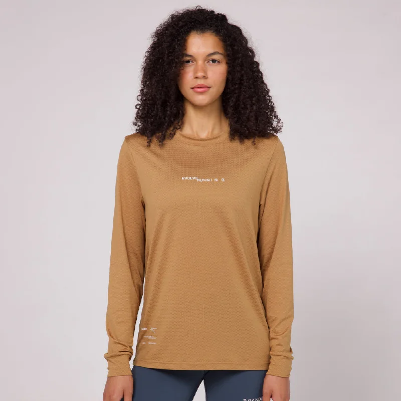 Micromesh™ ""Evolve"" Long Sleeve Tee - Unisex, Honey