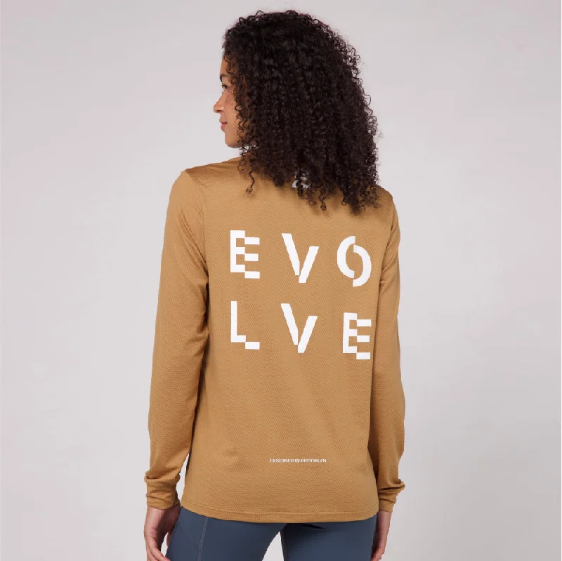 Micromesh™ ""Evolve"" Long Sleeve Tee - Unisex, Honey